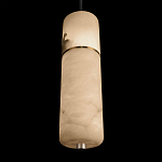 Подвесной светильник с цилиндрическим плафоном из белого алебастра Cryptocrystalline Stone варинант исполнения - 8 | Loft Concept в Уфе