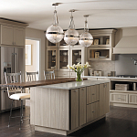 Подвесной светильник с рифленым стеклянным плафоном в форме шара Kichler варинант исполнения - 9 | Loft Concept в Уфе