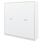 Шкаф белый четырёхдверный для одежды Antique Order варинант исполнения - 1 | Loft Concept в Уфе