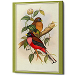 Постер на холсте с изображением птиц Blooming Birds Poster варинант исполнения - 8 | Loft Concept в Уфе