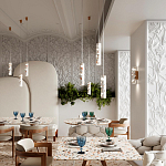 Подвесной светильник с цилиндрическим белым бетонным плафоном Terrazzo Light варинант исполнения - 3 | Loft Concept в Уфе