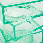 Стол журнальный в форме кубов Acrylic Furniture Lumina Mint Breeze варинант исполнения - 4 | Loft Concept в Уфе