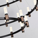 Люстра подвесная с тремя круглыми ярусами и цилиндрическими плафонами Arnaut Light варинант исполнения - 5 | Loft Concept в Уфе