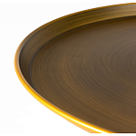 Столик журнальный металлический в форме перевернутого бокала Golden Glass варинант исполнения - 1 | Loft Concept в Уфе