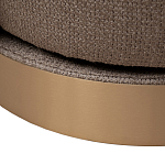 Кресло вращающееся черно-золотая рогожка Julia Armchair Golden Belt варинант исполнения - 5 | Loft Concept в Уфе