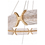 Люстра с 2-мя кольцами с текстурным природным рисунком IceFlame варинант исполнения - 3 | Loft Concept в Уфе