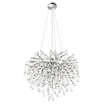Люстра подвесная с прозрачными стеклянными подвесками в форме капель Диаметр 60 см Droplet Chandelier варинант исполнения - 12 | Loft Concept в Уфе