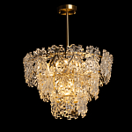 Люстра многоярусная с объемными прозрачными цветами Hanging Flowers варинант исполнения - 3 | Loft Concept в Уфе