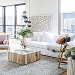 Подвесной светильник вертикальной овальной формы украшенный белыми круглыми бусинами Gradient Oval Pendant Lamp White варинант исполнения - 5 | Loft Concept в Уфе