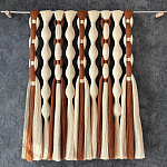 Дизайнерский Декор на стену с кисточками из хлопковых нитей wall panel Thread brushes варинант исполнения - 1 | Loft Concept в Уфе