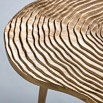 Металлический кофейный столик Puddle Gold варинант исполнения - 3 | Loft Concept в Уфе