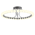Люстра кольцевая потолочная с круглыми плафонами белого цвета PEARLS Suspension 60 варинант исполнения - 1 | Loft Concept в Уфе