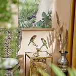 Подсвечник с двумя попугаями из фарфора на бронзовой ветке Eden Garden варинант исполнения - 6 | Loft Concept в Уфе