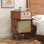 Тумбочка прикроватная деревянная Робот Robot Desk варинант исполнения - 1 | Loft Concept в Уфе