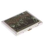 Портсигар с газовой зажигалкой из натурального камня Серафинит Stone Cigarettes Cases варинант исполнения - 1 | Loft Concept в Уфе