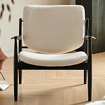 Кресло с каркасом и ножками из древесины и мягкими сиденьем и спинкой Venice варинант исполнения - 7 | Loft Concept в Уфе