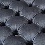 Пуф велюровый серый с каретной стяжкой Perennially варинант исполнения - 2 | Loft Concept в Уфе