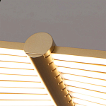 Люстра в виде распахнутых крыльев из тонких металлических планок Flight of Freedom варинант исполнения - 2 | Loft Concept в Уфе