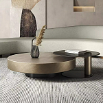 Комплект их 2-х круглых дизайнерских журнальных столов Difelap варинант исполнения - 1 | Loft Concept в Уфе