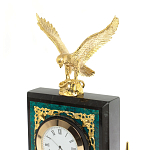 Настольный письменный набор из змеевика тёмно-зелёного цвета с декором в виде орла Successful Leader варинант исполнения - 3 | Loft Concept в Уфе