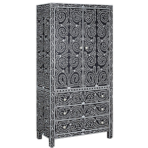 Шкаф Inlaid Bone Flower Motif