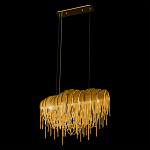 Люстра подвесная с металлическими цепочками и изогнутыми металлическими дугами 72 см Atlantis Chain варинант исполнения - 15 | Loft Concept в Уфе