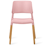 Пластиковый стул на ножках из массива бука Ferret Pink варинант исполнения - 2 | Loft Concept в Уфе