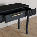 Элегантная Консоль Primo с выдвижным ящиком Черный дуб варинант исполнения - 5 | Loft Concept в Уфе