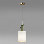 Подвесной светильник с декором в виде кактуса из керамики Opuntia D18 см варинант исполнения - 4 | Loft Concept в Уфе