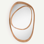 Ассиметричное зеркало в дубовой раме Infinity Symbol варинант исполнения - 1 | Loft Concept в Уфе