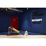 Дизайнерское кресло на металлическом каркасе с подставкой для ног Poltronova Mies Armchair варинант исполнения - 11 | Loft Concept в Уфе