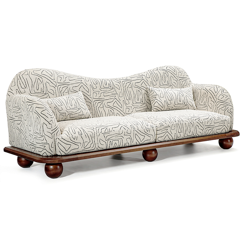 Диван Indra Sofa Молочный Коричневый в Уфе | Loft Concept 