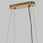 Люстра подвесная с овальными подвесками из стекла дымчатого цвета Harlow Crystal Round варинант исполнения - 6 | Loft Concept в Уфе