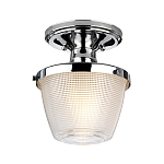 Потолочный светильник для ванных комнат с плафоном из прессованного фактурного стекла Quoizel варинант исполнения - 1 | Loft Concept в Уфе