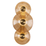 Бра со стеклянными плафонами янтарного цвета в форме дисков Savio Glass Disc варинант исполнения - 1 | Loft Concept в Уфе