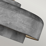 Подвесной светильник с массивным круглым стальным плафоном серого цвета в индустриальном стиле на цепи Feiss варинант исполнения - 7 | Loft Concept в Уфе