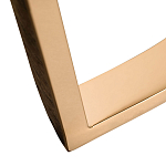 Консоль с белая овальная с мраморной столешницей Thoroughbass  варинант исполнения - 3 | Loft Concept в Уфе