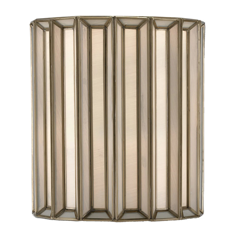 Бра настенное с фактурным каркасом Soft Glow Lamps Молочный Латунь в Уфе | Loft Concept 