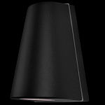 Уличный настенный светильник светодиодный конусообразной формы черного цвета из металла Urban Minimalist варинант исполнения - 1 | Loft Concept в Уфе