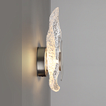 Бра с рельефным волнообразным стеклянным плафоном и вставкой из мрамора Liquid Stone варинант исполнения - 7 | Loft Concept в Уфе