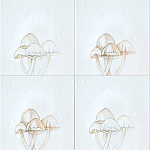 Плитка с узором Поганки варинант исполнения - 1 | Loft Concept в Уфе