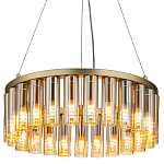 Люстра со стеклянными цилиндрическими плафонами Luminous Cylinders Amber Round варинант исполнения - 1 | Loft Concept в Уфе