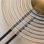 Бра с янтарным стеклянным диском и золотистыми акцентами Savio Glass Disc варинант исполнения - 4 | Loft Concept в Уфе