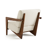 Кресло Avalon White Boucle из массива ореха варинант исполнения - 2 | Loft Concept в Уфе