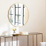 Золотое настенное зеркало Yvon Mirror варинант исполнения - 3 | Loft Concept в Уфе