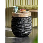 Приставной столик с фактурой под натуральное дерево Immortality варинант исполнения - 5 | Loft Concept в Уфе