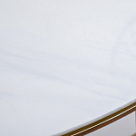 Консоль приставная полукруглая на основании золотого цвета Interior Accent варинант исполнения - 3 | Loft Concept в Уфе