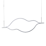 Подвесной светильник волнообразный изогнутый на двух тросах 123 см Spiral Lighting варинант исполнения - 1 | Loft Concept в Уфе