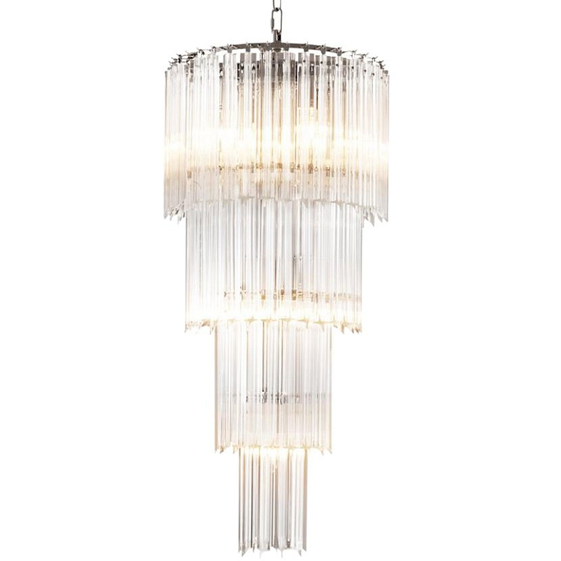 Люстра Chandelier Alpina S Никель Прозрачный (Transparent) в Уфе | Loft Concept 