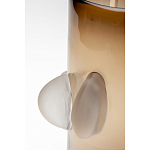 Ваза коричневая Forma Mare со стеклянными вставками варинант исполнения - 3 | Loft Concept в Уфе